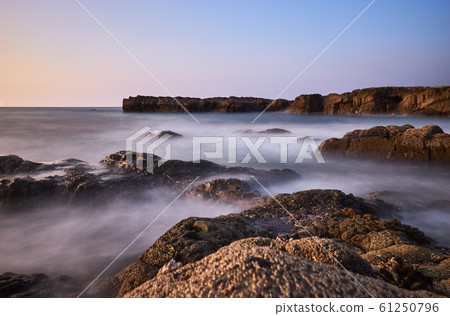 Landscape with rocks and waves. Kyushu / Kumamoto / Amakusa 61250796