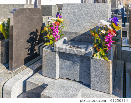 Cemetery grave where ancestors sleep 61250814