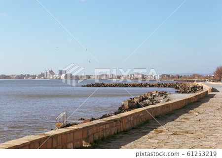 Pomorie, Bulgaria - January 09, 2020 Pomorie, Bulgaria - January 09, 2020 61253219