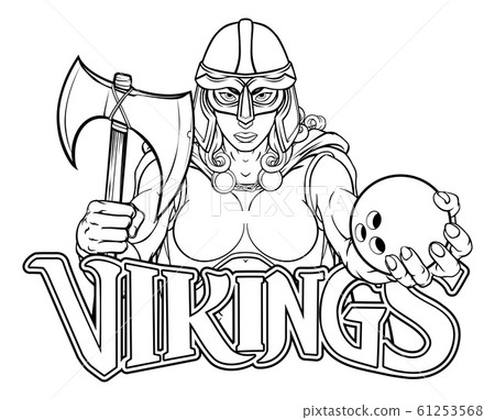 Viking Trojan Celtic Knight Bowling Warrior Woman 61253568