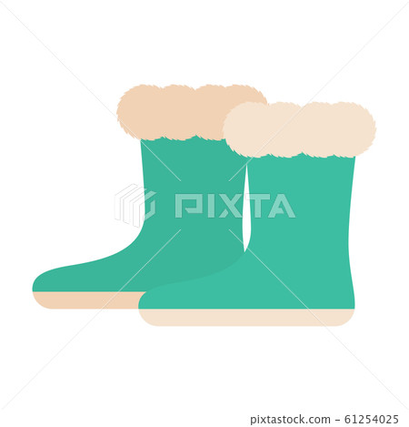 Isolated winter boots icon Isolated winter boots icon 61254025