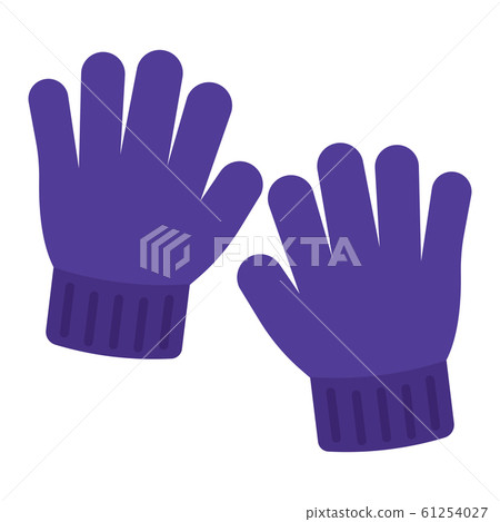 Isolated winter gloves Isolated winter gloves 61254027