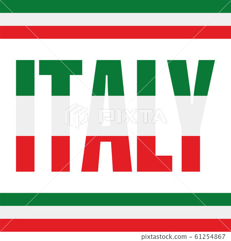 Italy poster with flag Italy poster with flag 61254867