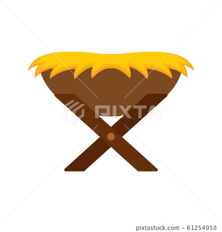 Isolated straw cradle 61254958