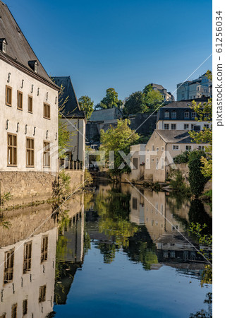 Old town traditional architecture along the river 61256034