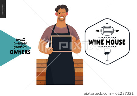 Owners - small business graphics - wine house Owners - small business graphics - wine house 61257321