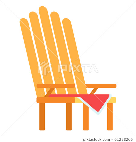 Picnic armchair vector icon flat isolated Picnic armchair vector icon flat isolated 61258266