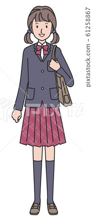 A high school student - Stock Illustration [61258867] - PIXTA