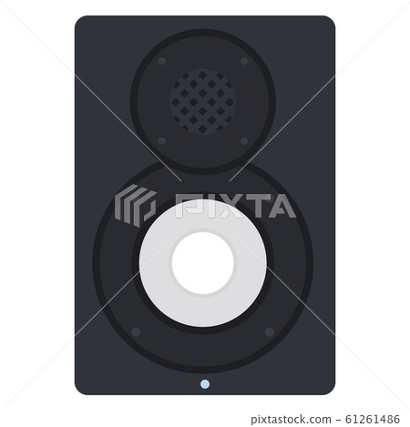 Acoustic speaker vector flat isolated Acoustic speaker vector flat isolated 61261486