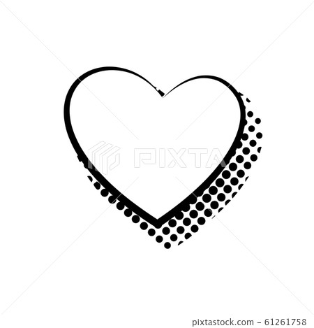 Dialogue bubble in Heart form vector flat isolated 61261758