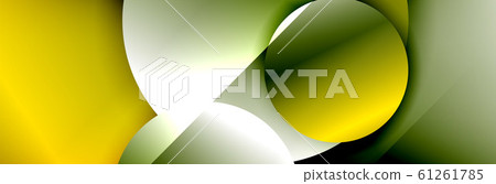 Dynamic trendy geometrical abstract background. Circles, round shapes 3d shadow effects and fluid gradients. Modern overlapping round forms Dynamic trendy geometrical abstract background. Circles, round shapes 3d shadow effects and fluid gradients. Modern overlapping round forms 61261785