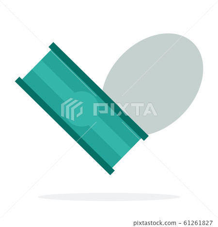 Opened used can tin flat isolated Opened used can tin flat isolated 61261827