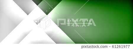 Abstract background - squares and lines composition created with lights and shadows. Technology or business digital template 61261977