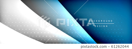 Flowing waves with 3d shadow effects and fluid gradients. Dynamic trendy abstract background. Vector Illustration Flowing waves with 3d shadow effects and fluid gradients. Dynamic trendy abstract background. Vector Illustration 61262044