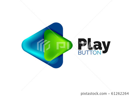 Play, arrow or download button icon, minimal design business logo template. 3d geometric bold in relief style with color blend steps effect. Vector Illustration For Wallpaper, Banner, Background, Card Play, arrow or download button icon, minimal design business logo template. 3d geometric bold in relief style with color blend steps effect. Vector Illustration For Wallpaper, Banner, Background, Card 61262264
