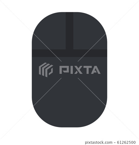 Wireless computer mouse in black vector flat isolated Wireless computer mouse in black vector flat isolated 61262500