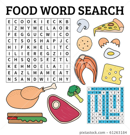 Food word search game for kids 61263184