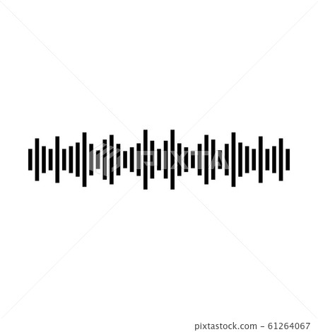 Sound waves vector illustration 61264067