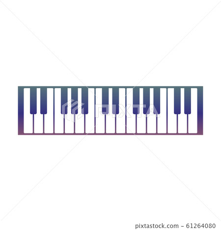 Keyboard piano vector Musical instrument 61264080