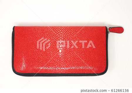 A Leather Wallet Stain Gray Garusha 61266136