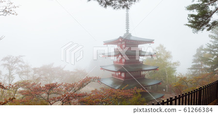 Chureito Pagoda near Fuji mountain at Fujiyoshida in Japan Chureito Pagoda near Fuji mountain at Fujiyoshida in Japan 61266384