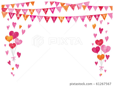 情人節框架水彩 情人節框架水彩 61267567