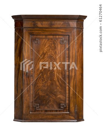 vintage mahogany hanging wall corner cupboard 61270464