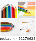 Colorful pencils, collage for your design Colorful pencils, collage for your design 61270628