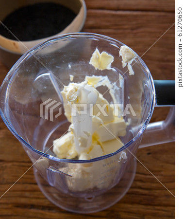 Handmade cafe au lait cheesecake ingredients 61270650