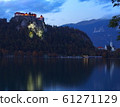 Lake Bled in Autumn-Magic Hour Bled Castle and St Martinez Church 61271129