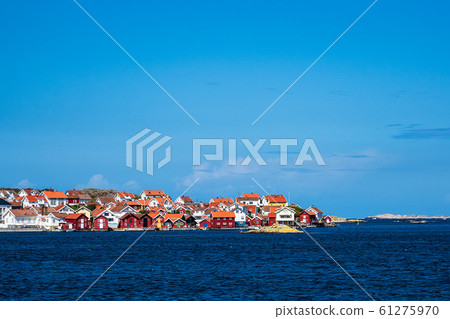 View to the city Gullholmen in Sweden View to the city Gullholmen in Sweden 61275970