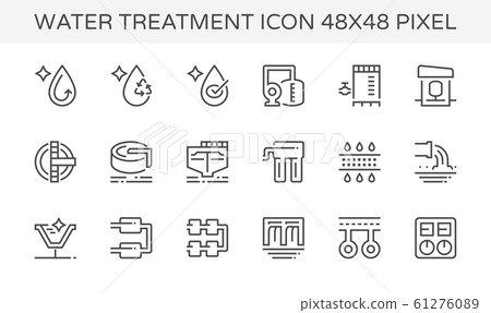 water treatment icon water treatment icon 61276089