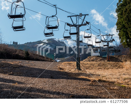 Hachi Kita Kogen Ski Resort became open only for artificial skis in the warm winter 61277506