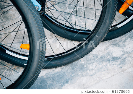 detail group of bicycle wheel 61278665