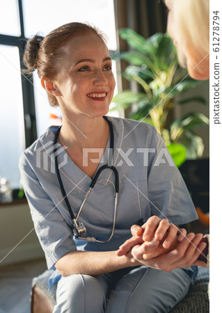 Portrait of pretty girl that working as doctor 61278794