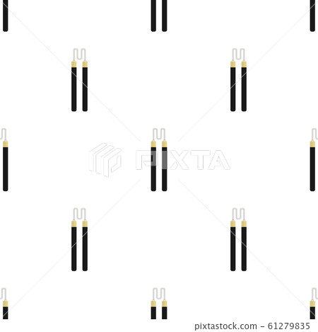 Seamless pattern with nunchaku weapon. Ninja Seamless pattern with nunchaku weapon. Ninja 61279835