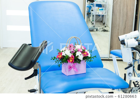 gynecological chair. medical equipment. checkup 61280663
