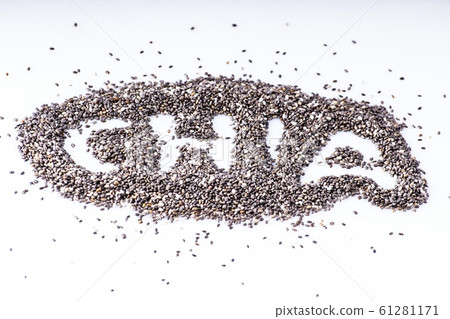 healthy chia seeds. superfood 61281171