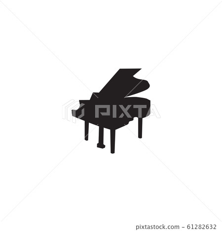 Piano logo icon design vector template Piano logo icon design vector template 61282632