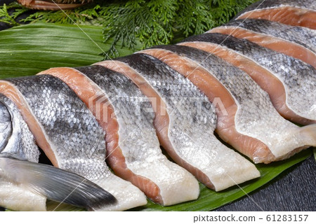 Delicious salmon fillet 61283157