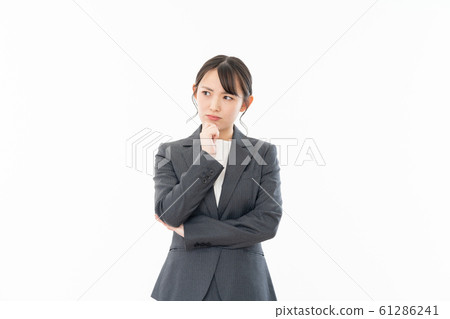 Business woman white background portrait Business woman white background portrait 61286241