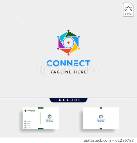 lens hexagon technology logo design vector camera lens hexagon technology logo design vector camera 61286788