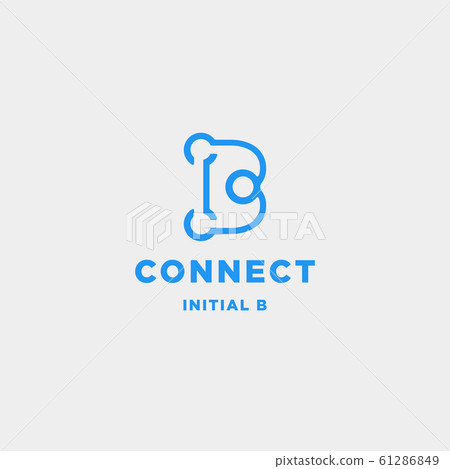initial b connection logo design technology symbol initial b connection logo design technology symbol 61286849