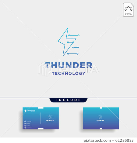 flash connection logo design vector technology 61286852