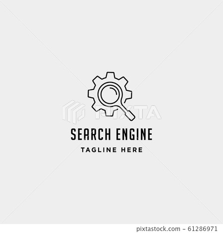 search gear logo vector engine luv icon symbol search gear logo vector engine luv icon symbol 61286971