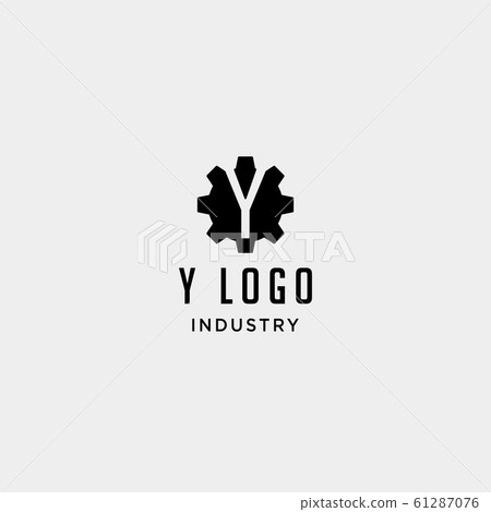 gear machine logo initial y industry vector icon - Stock Illustration ...