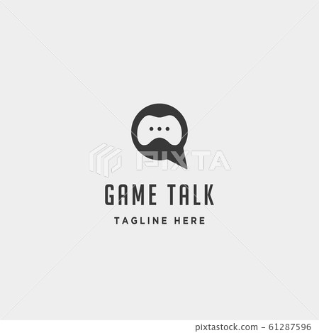 game talk logo design template vector illustration 61287596