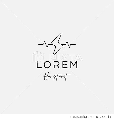 medical flash logo vector design icon isolated 61288014