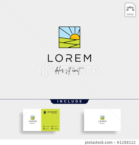 Landscape Logo design for landscaping vector icon Landscape Logo design for landscaping vector icon 61288122