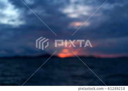 Sea sunset blur abstract background. Sea sunset blur abstract background. 61289218
